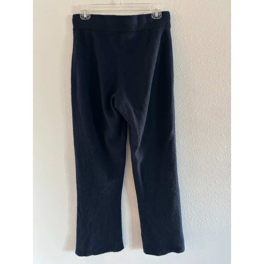 Alo Jet Set Cashmere Pants Womens Medium Blue High Waist Wide Leg Travel Comfort - Picture 2 of 4